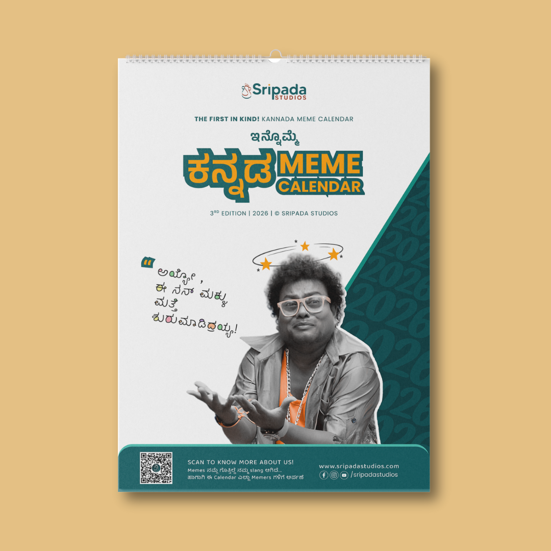 2026 Kannada Meme Calendar – Table Top Calendar