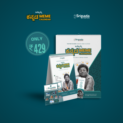 2026  Kannada Meme Combo |  KANNADA MEME WALL CALENDAR + TABLE CALENDAR +30 MEME STICKERS
